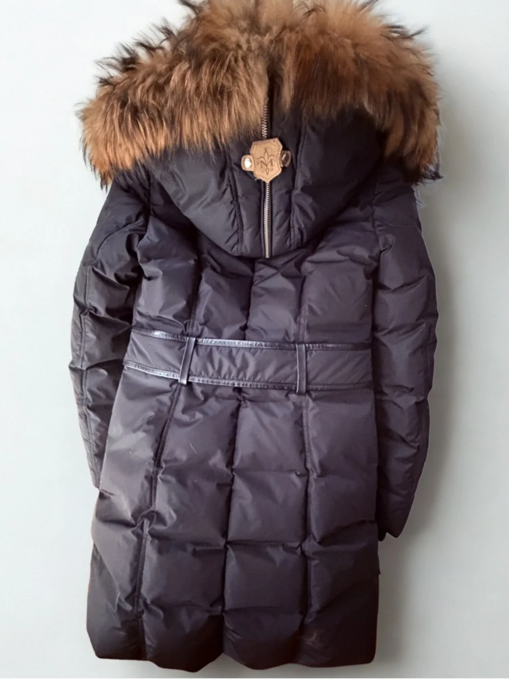 Mackage KAY Black Fur Trim Down Parka Coat Size S/P Never Worn - Picture 2 of 3